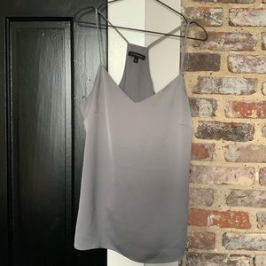 Gray Banana Republic Silk Tank